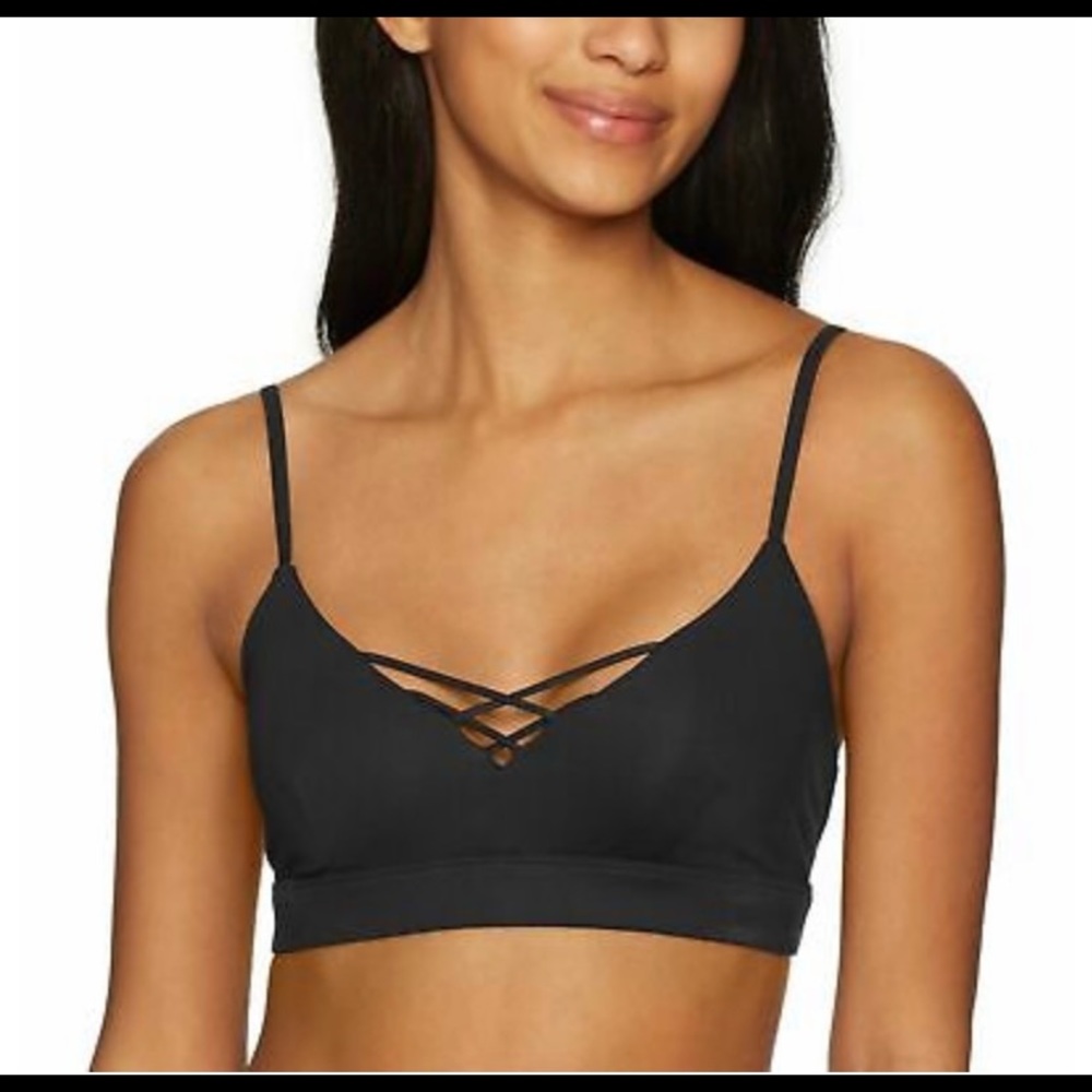 Alo interlace bra, black, XS